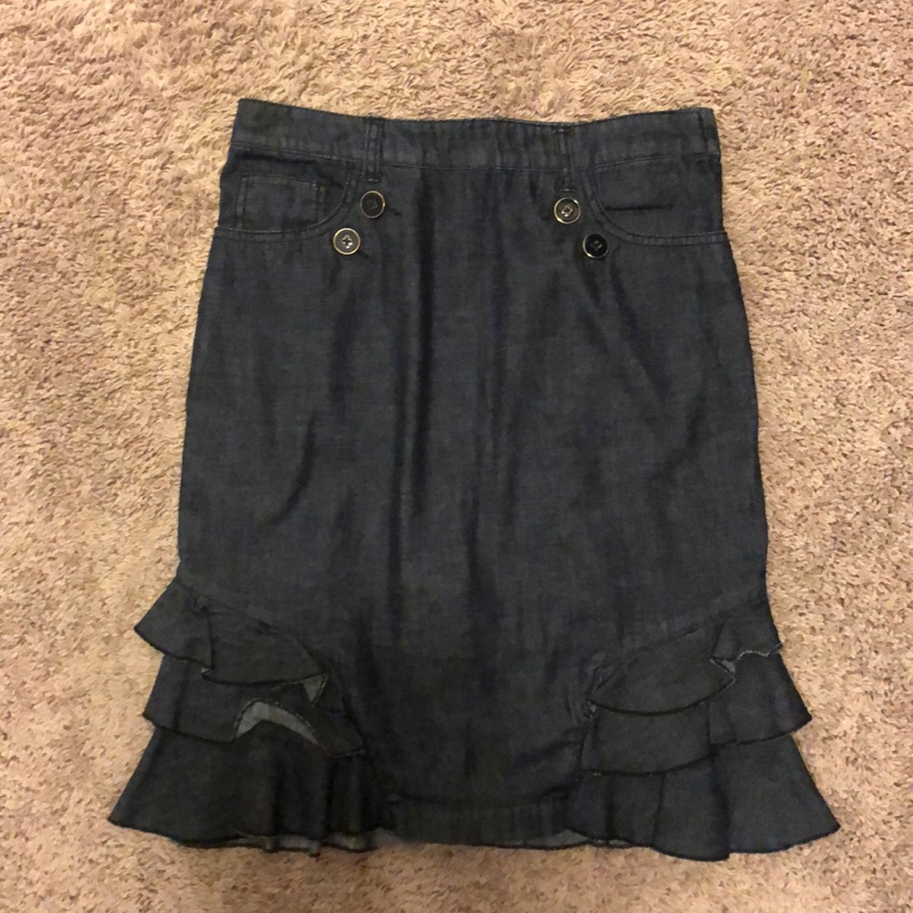Anthropologie denim pencil skirt - 4